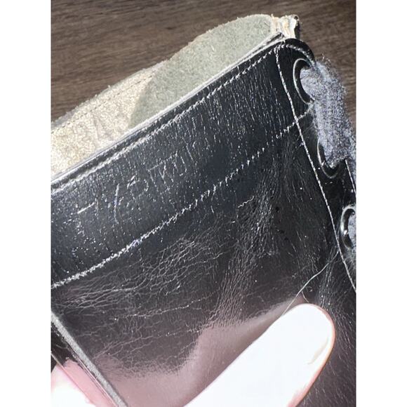 Vtg Vietnam Issue Black Leather Military Combat Jump Boots w/ Zippers SZ 7.5 Men main image 13